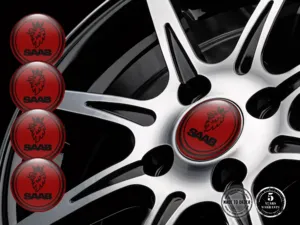 Saab Ruota Adesivo Stile Loghi Cupola Lusso